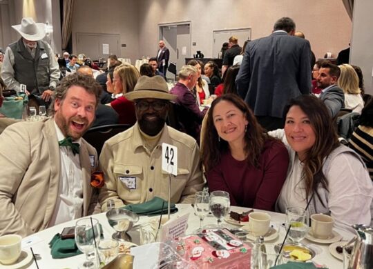 BENEN employees posing for a picture at the APWA Support Staff Luncheon.